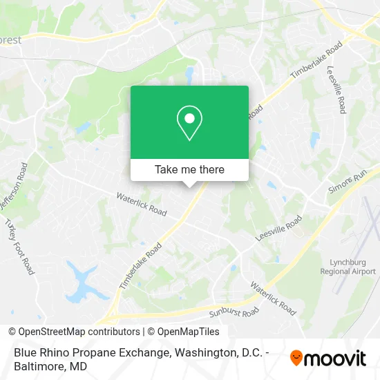 Blue Rhino Propane Exchange map