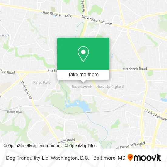 Dog Tranquility Llc map