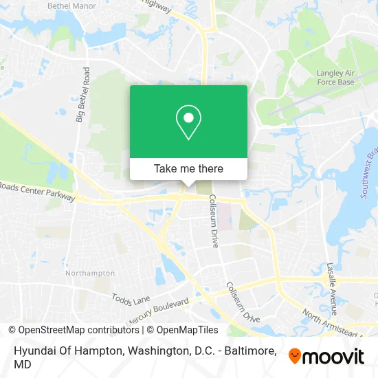 Hyundai Of Hampton map