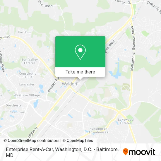 Enterprise Rent-A-Car map