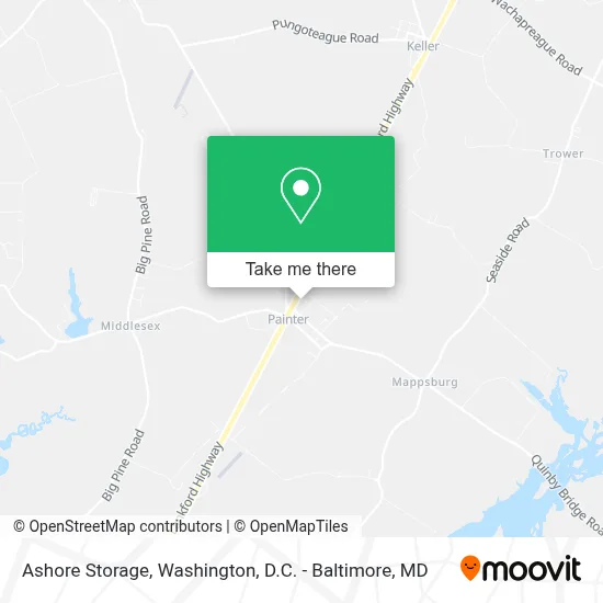 Ashore Storage map