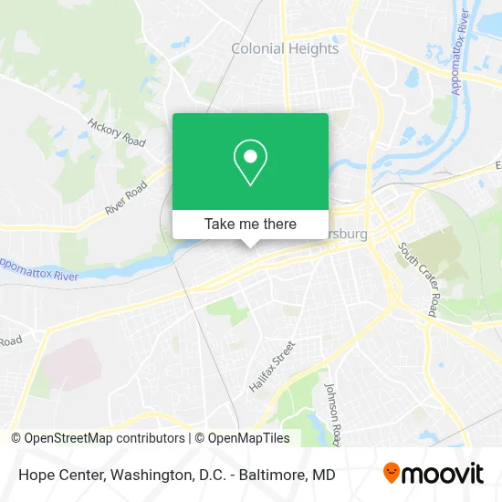 Hope Center map