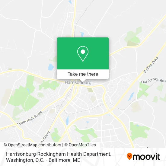 Harrisonburg-Rockingham Health Department map