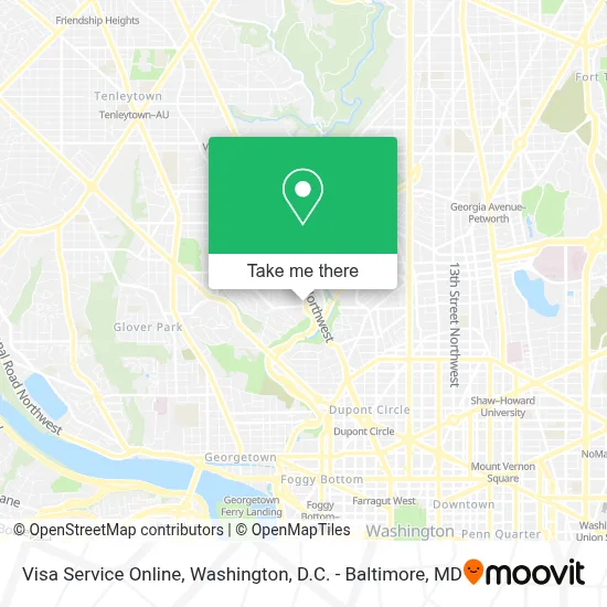 Visa Service Online map
