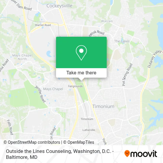 Outside the Lines Counseling map