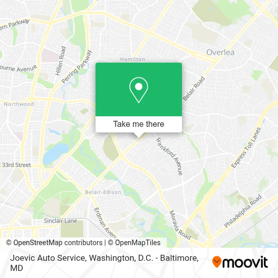 Joevic Auto Service map
