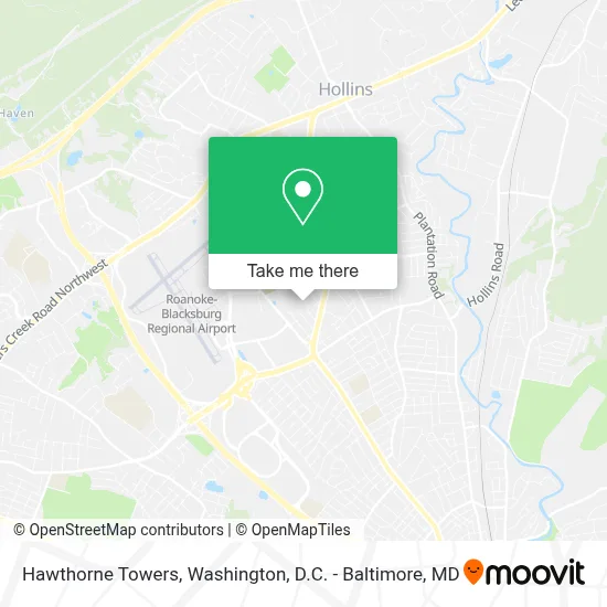 Hawthorne Towers map
