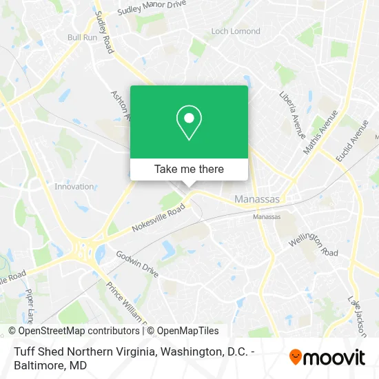Tuff Shed Northern Virginia map