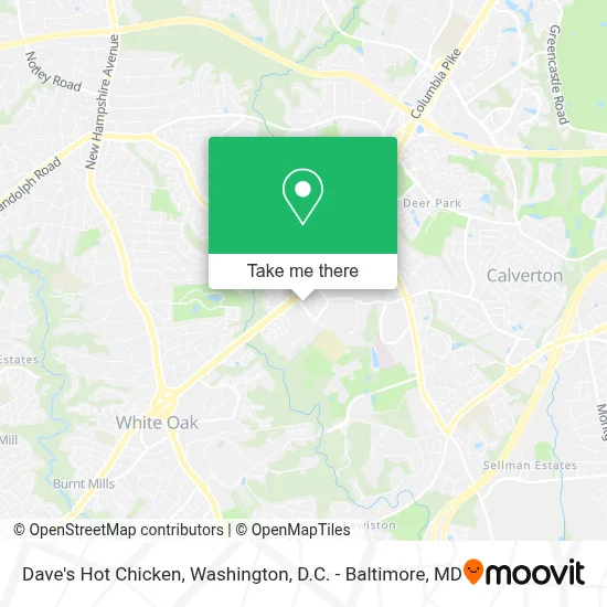 Dave's Hot Chicken map
