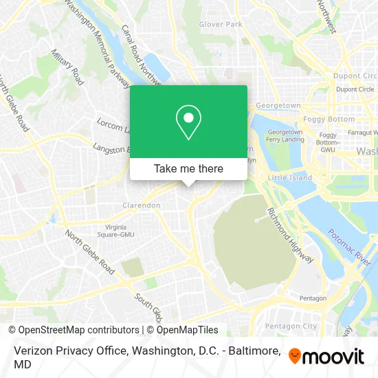 Verizon Privacy Office map