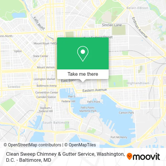 Clean Sweep Chimney & Gutter Service map