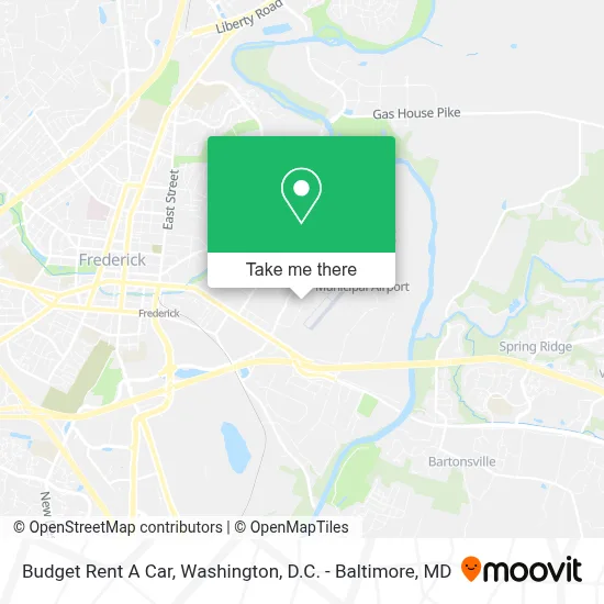 Budget Rent A Car map