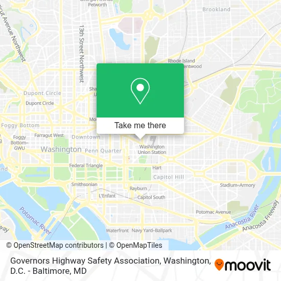 Governors Highway Safety Association map