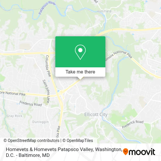 Homevets & Homevets Patapsco Valley map