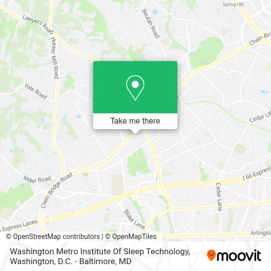 Washington Metro Institute Of Sleep Technology map