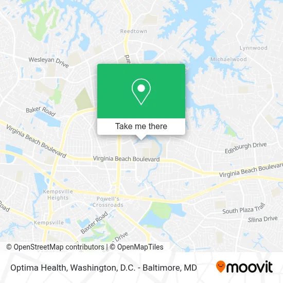 Optima Health map