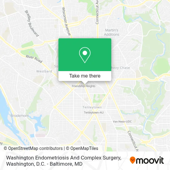 Washington Endometriosis And Complex Surgery map