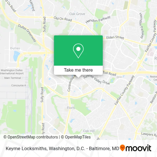 Keyme Locksmiths map