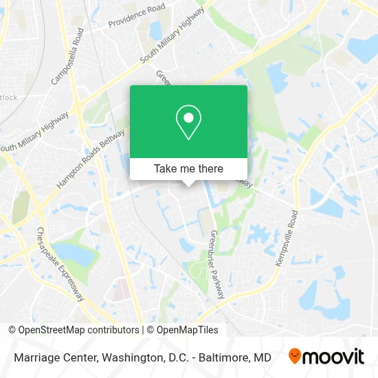 Marriage Center map