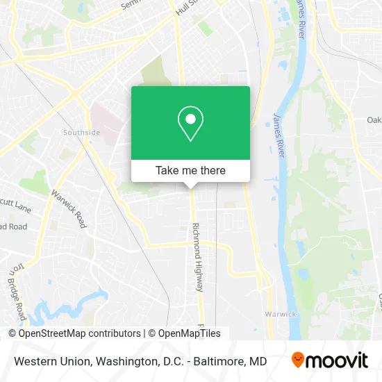Western Union map