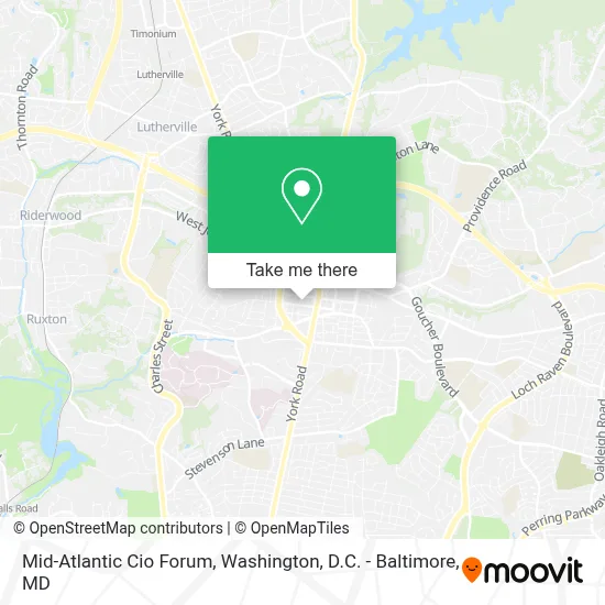 Mid-Atlantic Cio Forum map