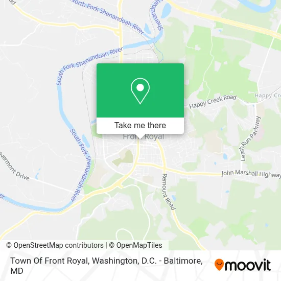 Town Of Front Royal map