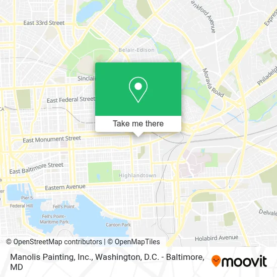 Manolis Painting, Inc. map