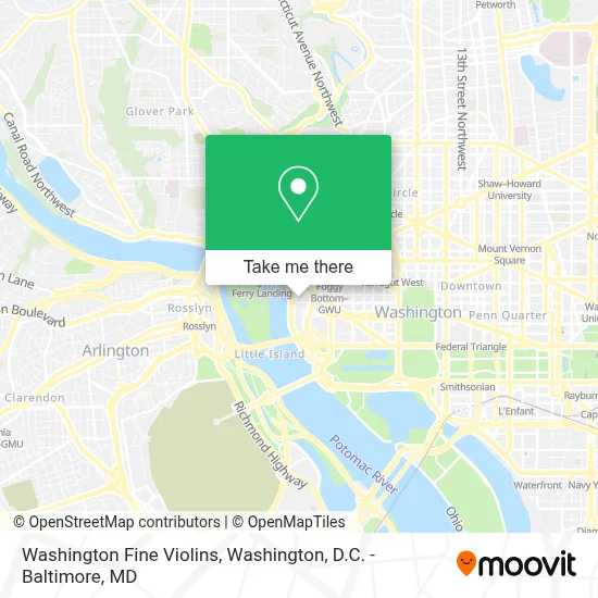 Washington Fine Violins map