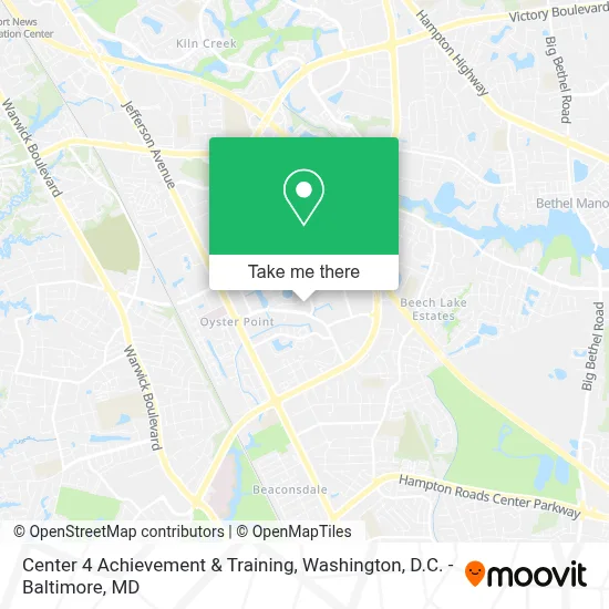 Center 4 Achievement & Training map