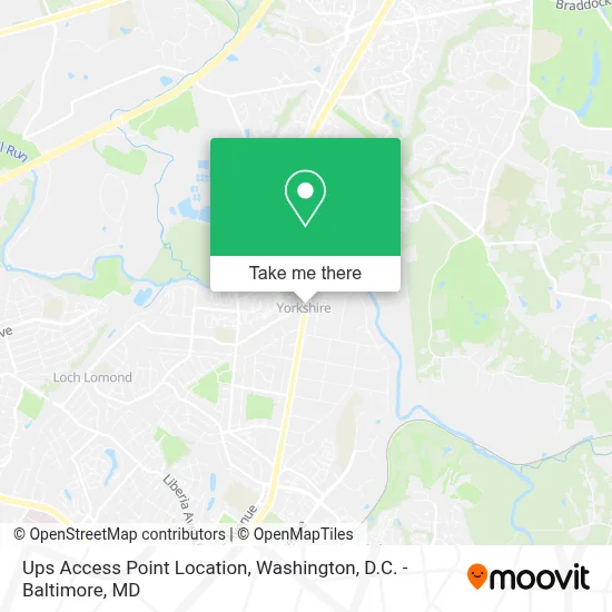 Ups Access Point Location map