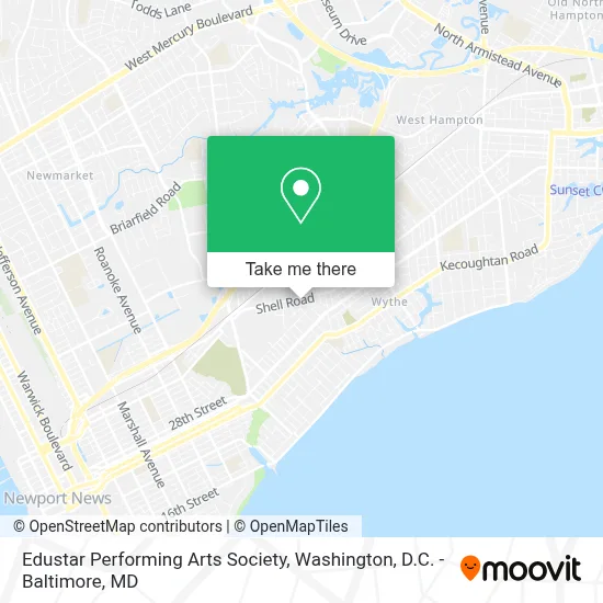 Edustar Performing Arts Society map