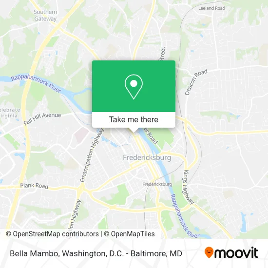 Bella Mambo map