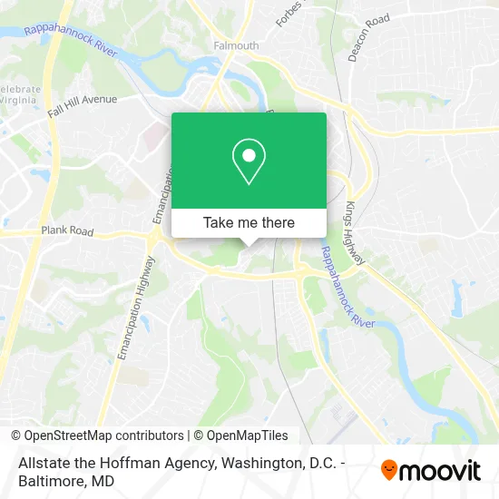 Allstate the Hoffman Agency map
