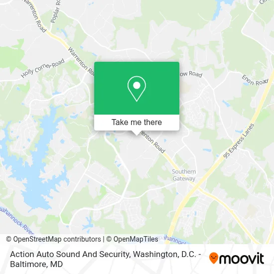 Action Auto Sound And Security map