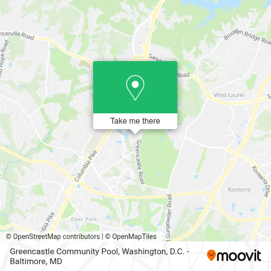 Greencastle Community Pool map