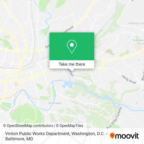 Vinton Public Works Department map