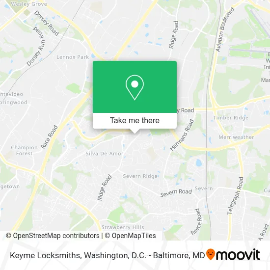 Keyme Locksmiths map