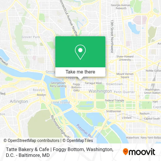 Tatte Bakery & Cafe | Foggy Bottom map