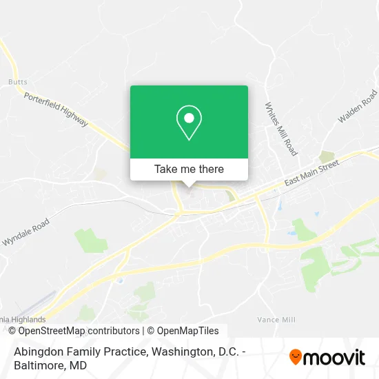 Abingdon Family Practice map