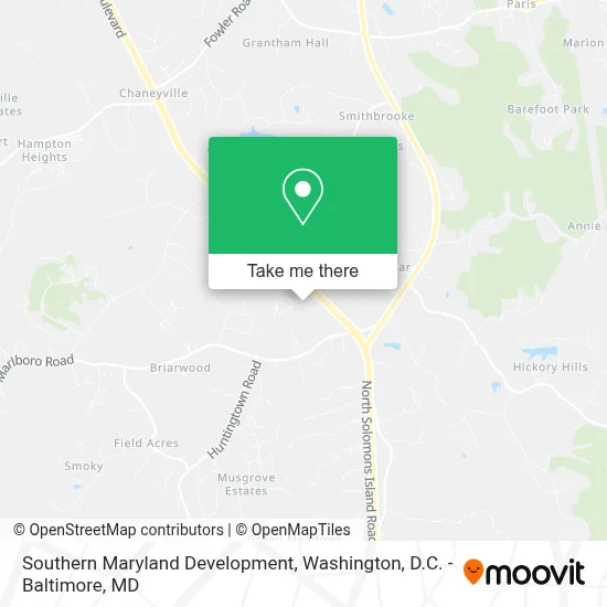 Southern Maryland Development map
