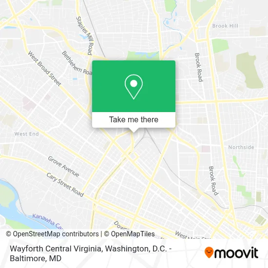 Wayforth Central Virginia map