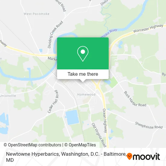 Newtowne Hyperbarics map