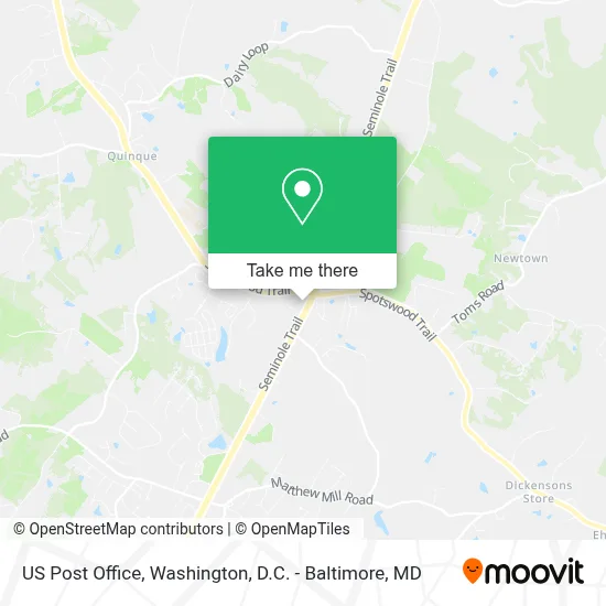 Us Post Office map