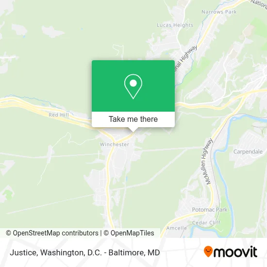 Justice map