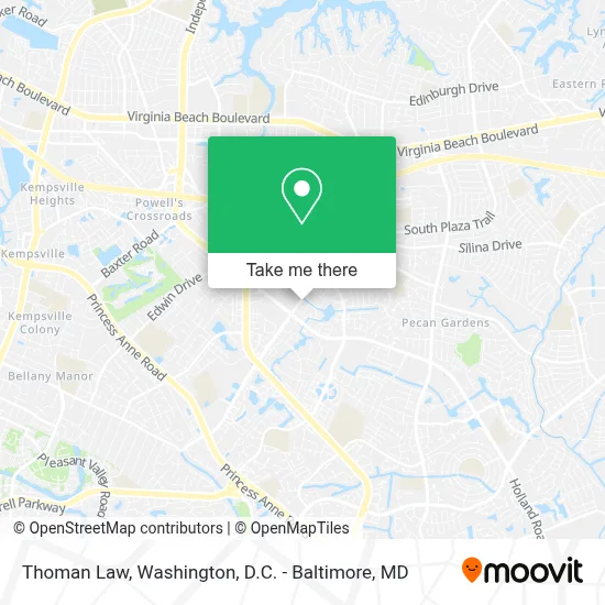 Thoman Law map