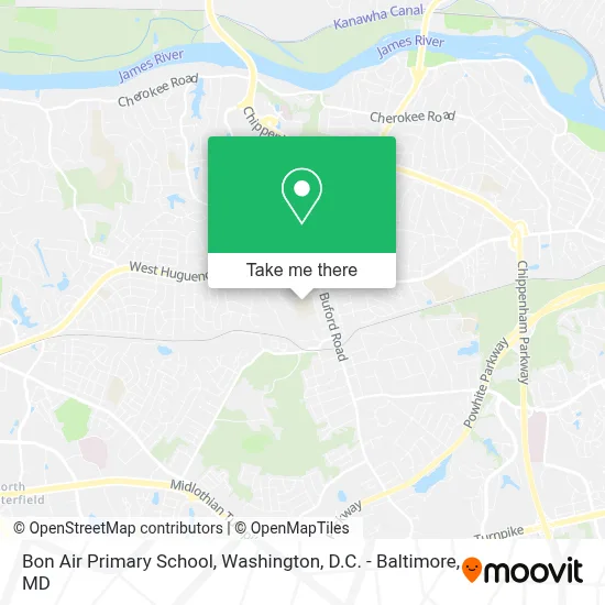 Bon Air Primary School map