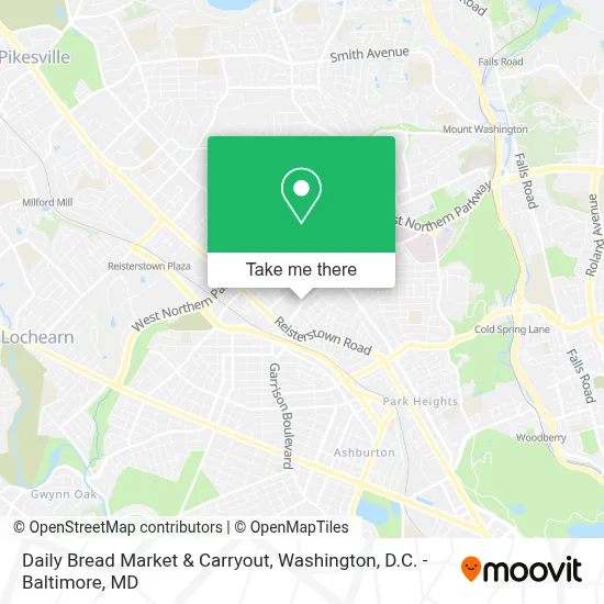 Daily Bread Market & Carryout map
