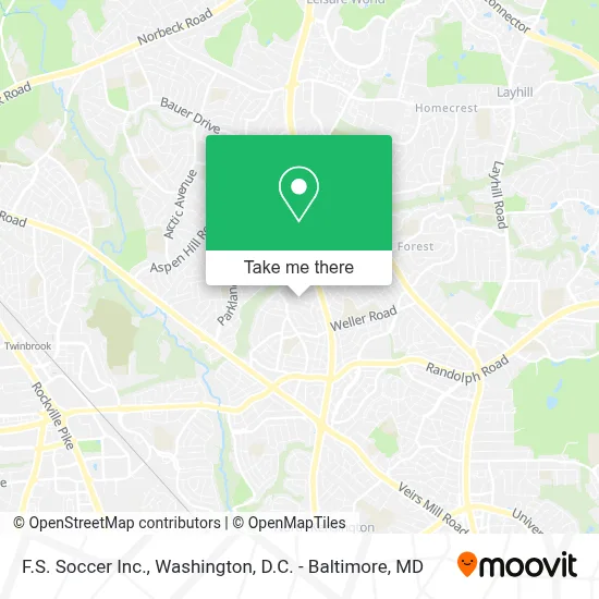 F.S. Soccer Inc. map