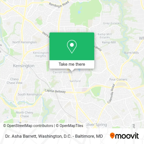 Dr. Asha Barrett map