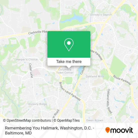 Remembering You Hallmark map